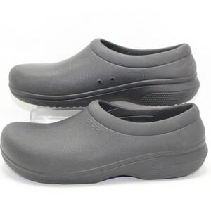 Crocs Neria Pro II Work Clogs Black Slip Resistant Shoes 205073 Mens 6 Womens 8